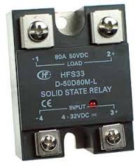 relays,contactor-شکل یک رله جامد با ترمینال هایی برای اتصال سرسییم حلقه ای یا سرسیم دوشاخه ای